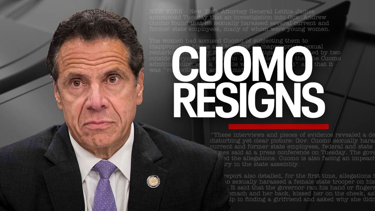 Andrew Cuomo to resign as New York's governor