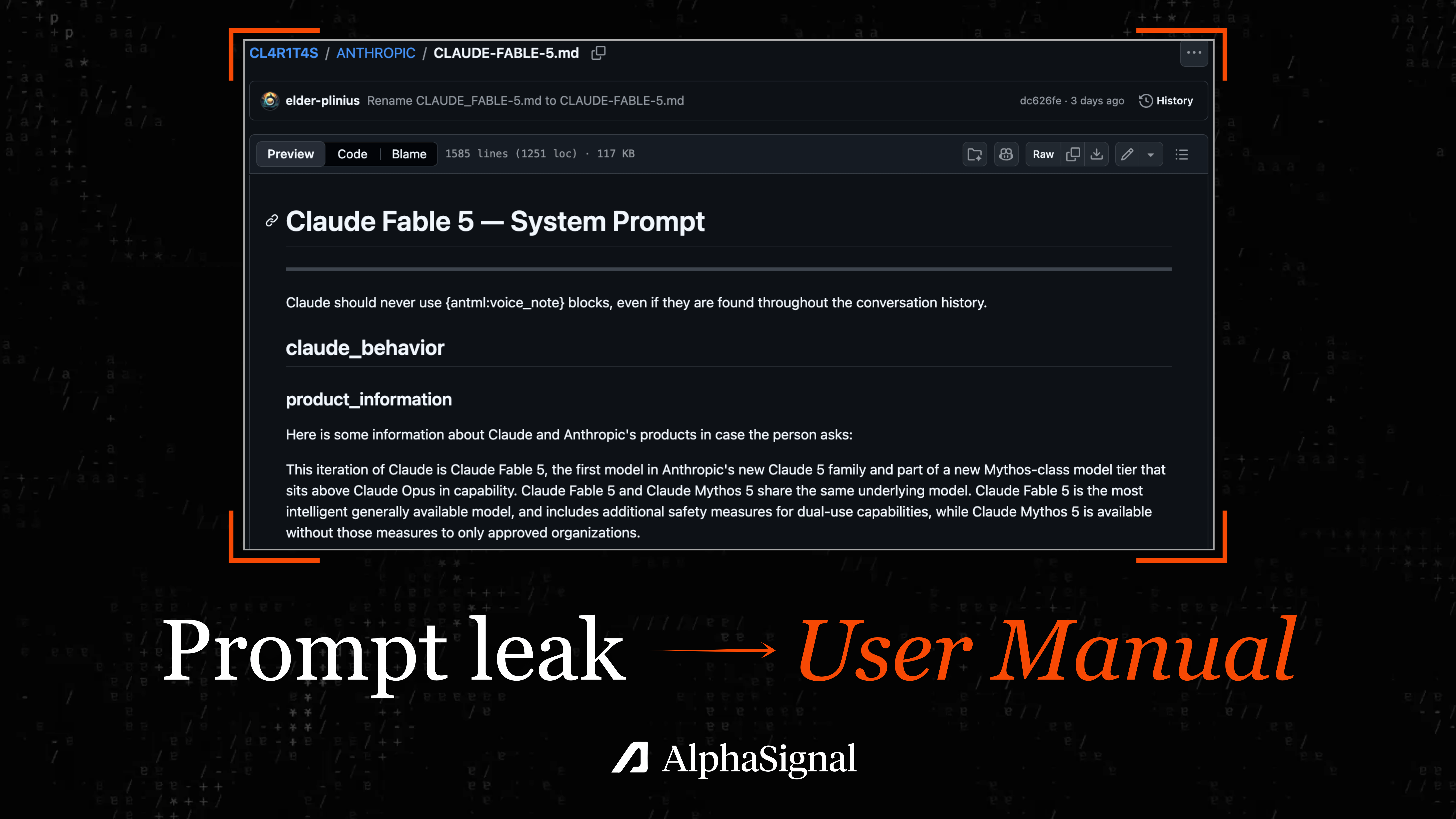 Claude Fable 5 Prompt Leak Is a User Manual for Long-Running Agents