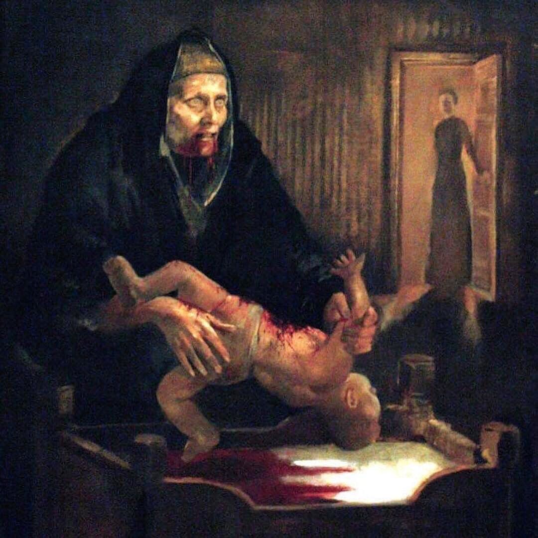 That time you went to check on your baby and Gryla was eating it. * Gryla  is a witch who has hooves as feet, and who comes down from the Icelandic