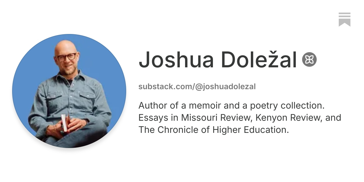 Joshua Doležal | Substack