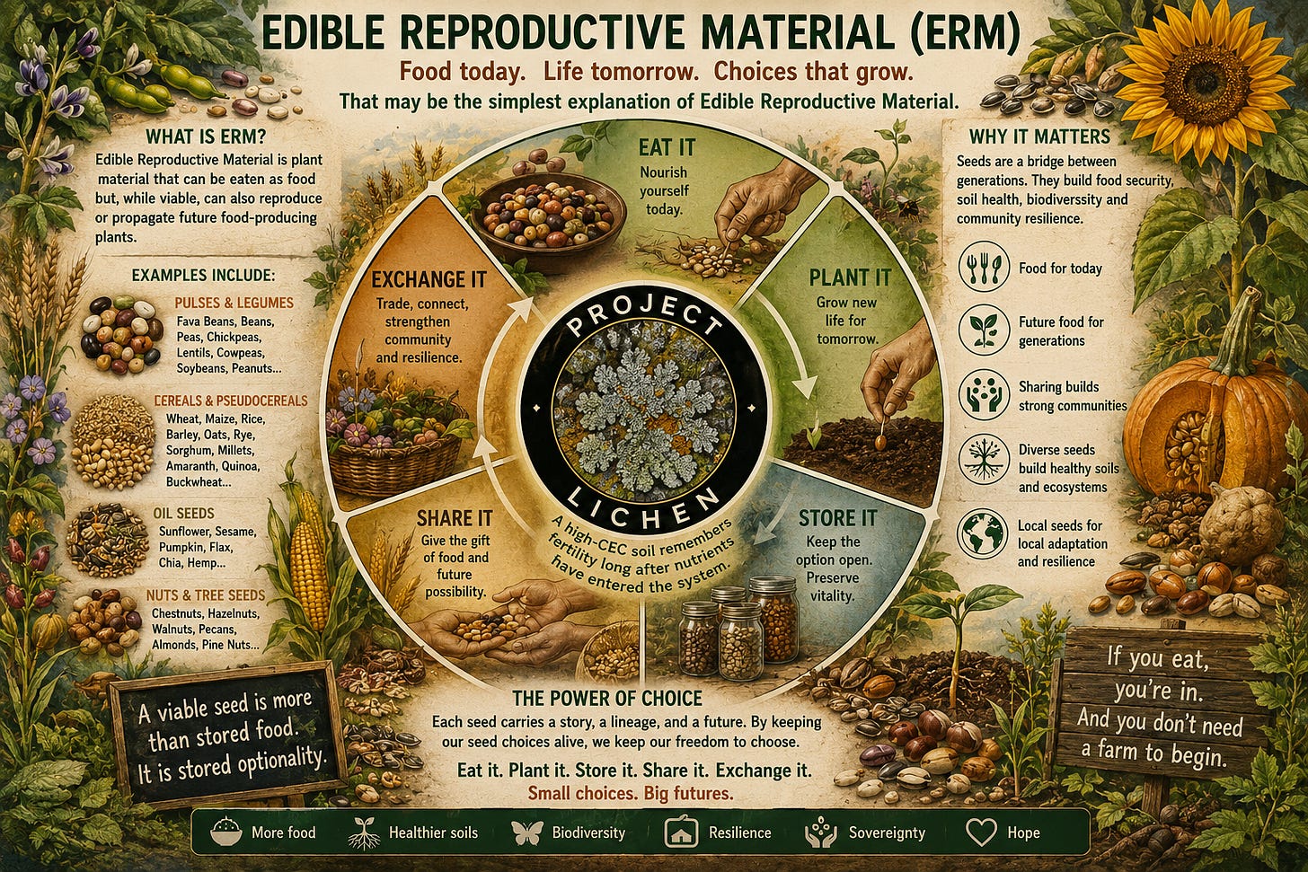 Edible Reproductive Material Infographic Edible Reproductive Material Infographic