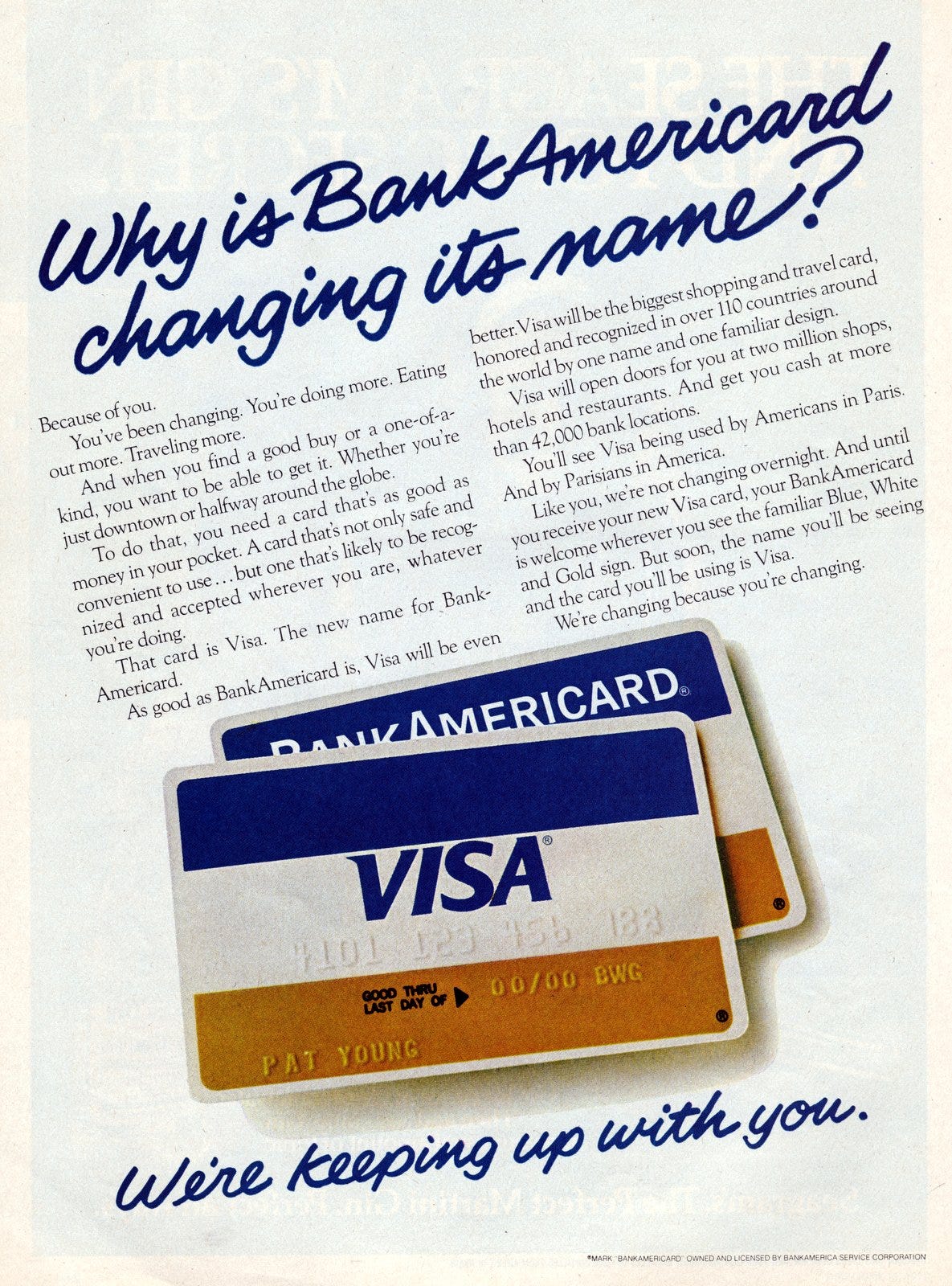 How the Visa credit card was born back in the 1970s - Click Americana