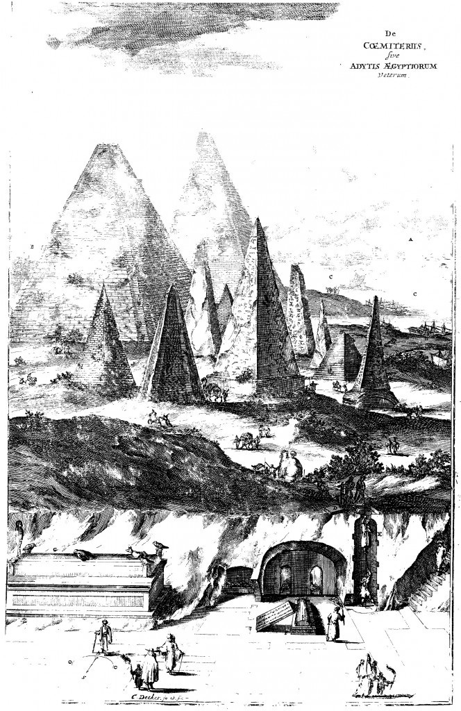 The pyramids of Egypt from Gioseffo Petrucci, Prodromo apologetico alli studi chiercheriani (1677), illustration reprinted from Sphinx Mystagoga. The pyramids of Egypt from Gioseffo Petrucci, Prodromo apologetico alli studi chiercheriani (1677), illustration reprinted from Sphinx Mystagoga.