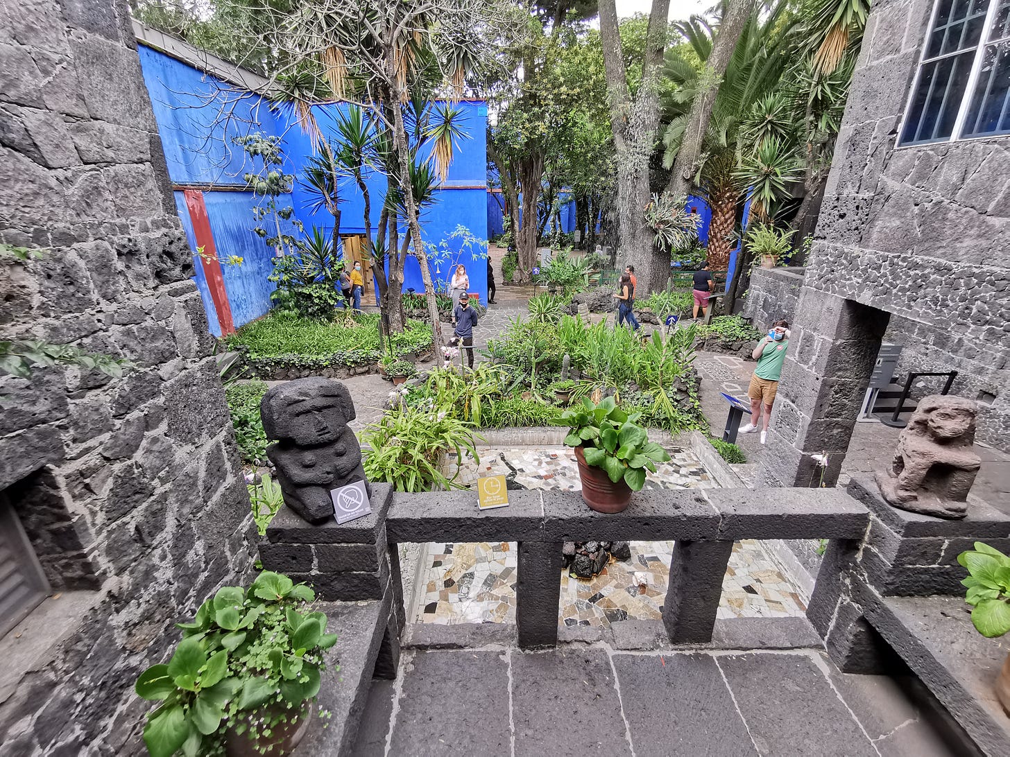 Courtyard, Frida Kahlo Museum, Mexico City Courtyard, Frida Kahlo Museum, Mexico City