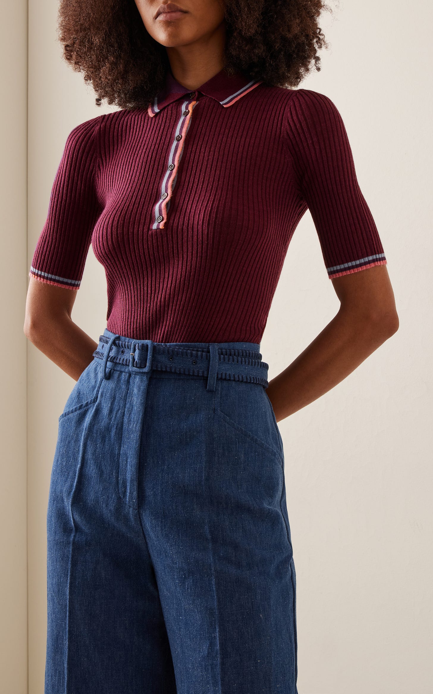 Perro Silk And Cashmere-Blend Top