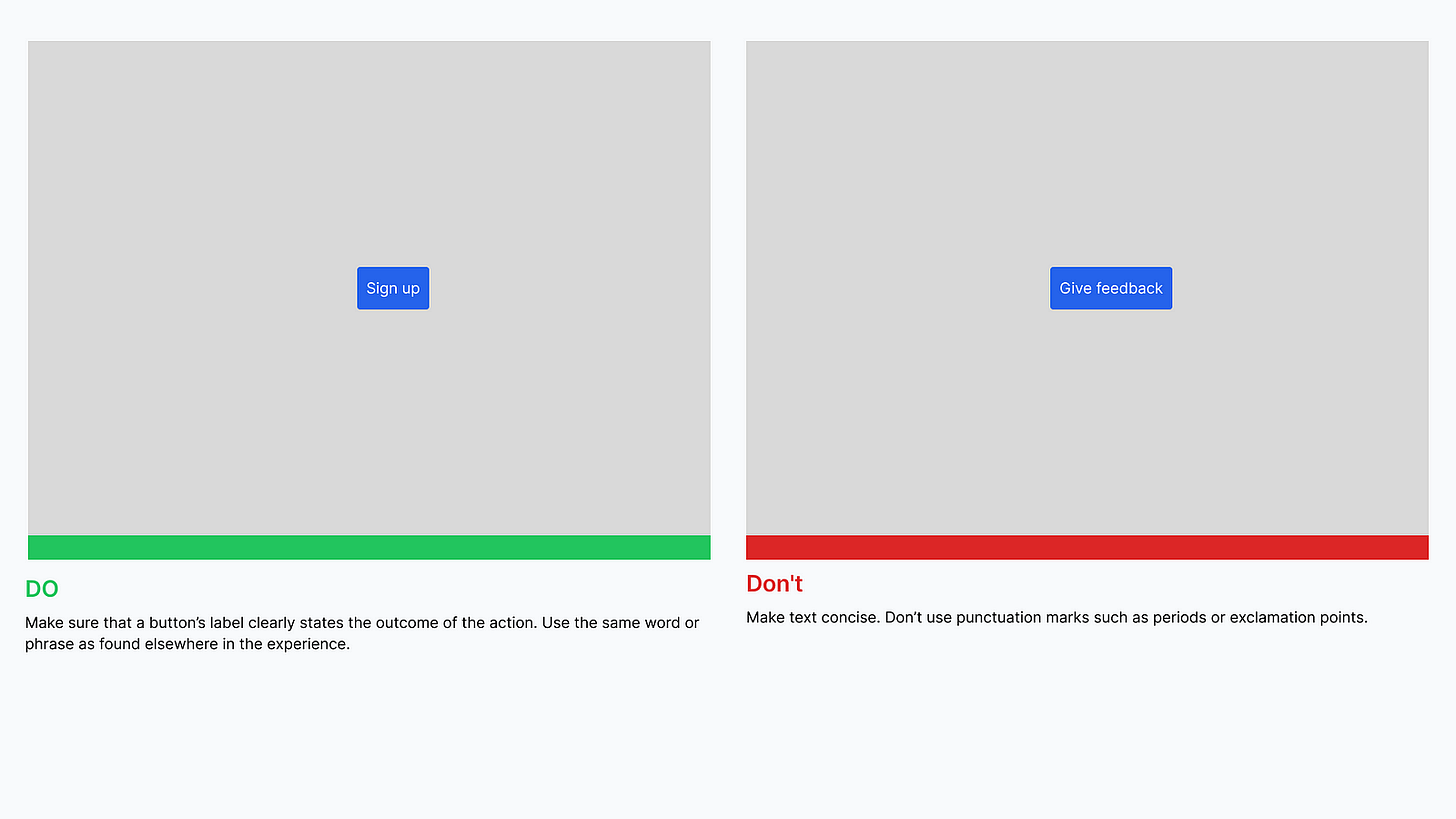 state the action clearly of a button state the action clearly of a button
