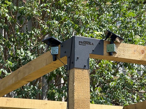 Some pond upgrades: solar-powered pumps, braces and ramps