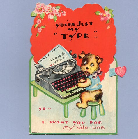vintage Valentine cards