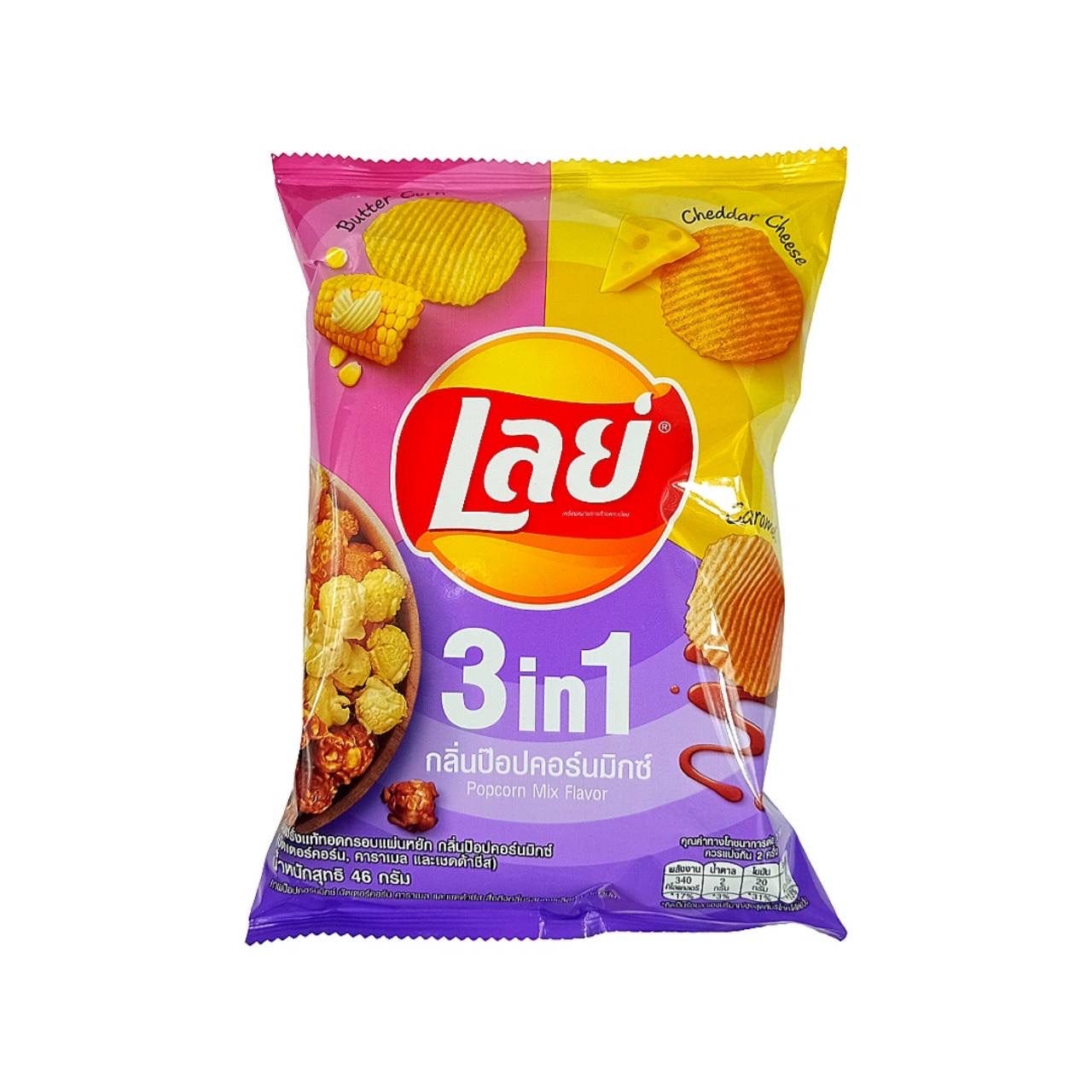 เลย์ร็อค กลิ่นป๊อปคอร์นมิกซ์ (Thailand)