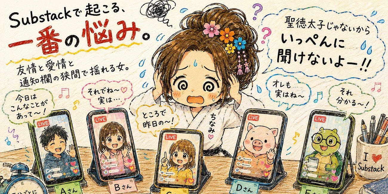 Substackで起こっている、一番の悩み。