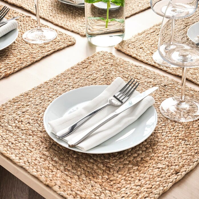 Ikea OMBONAD jute braid place mat