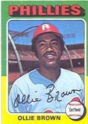 1975 Topps Baseball Card #596 Ollie Brown