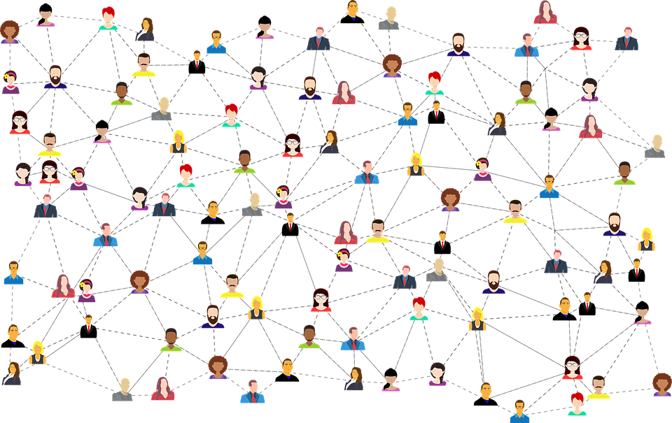 Social Media, Connections, Networking, Business, People
