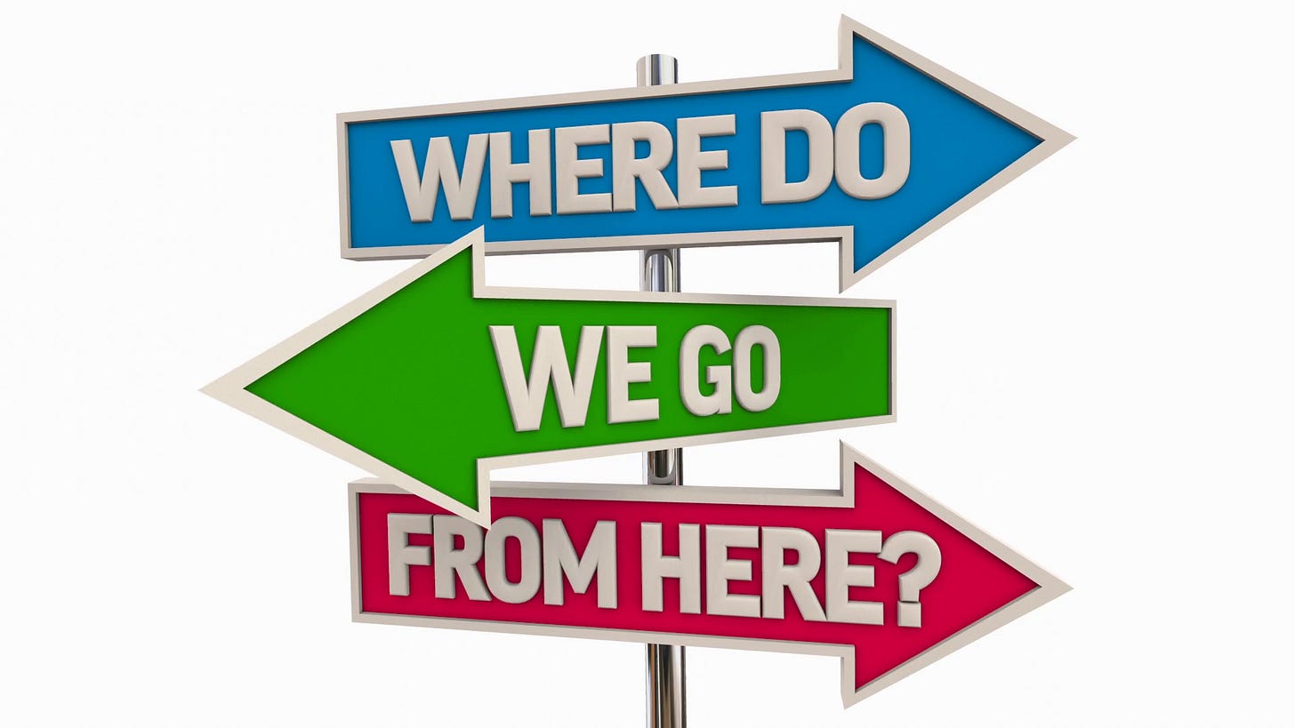 Where Do Go From Here Arrow Signs Unertainty Stock Motion Graphics SBV ...