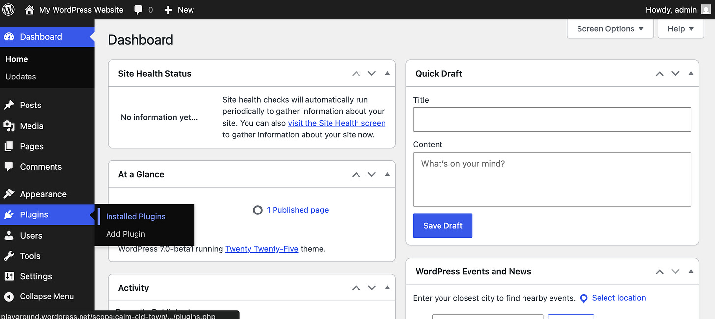 WordPress 7.0 new look