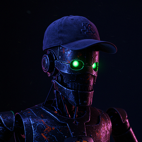 Blacklight robot portraits by FLUX, GPT-4o, Ideogram, Imagen, Reve, Seedream