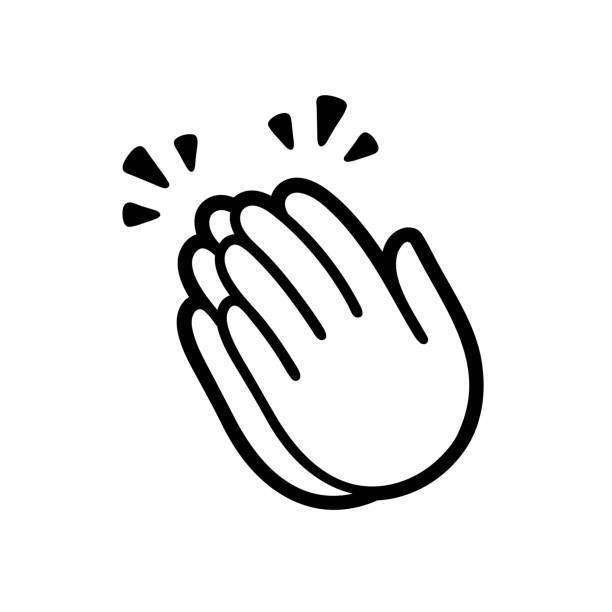 Clapping Hands Icon Stock Illustration - Download Image Now - Clapping,  Praying, Hand - iStock