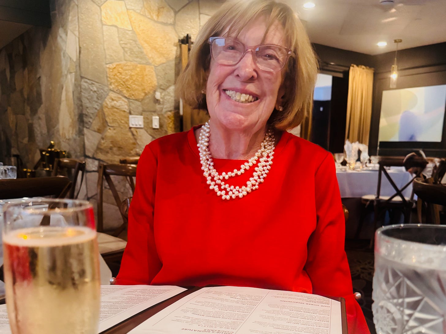 Joy celebrating her 84th birthday at Willie's in Rancho Mirage with her family. Joy celebrating her 84th birthday at Willie's in Rancho Mirage with her family.