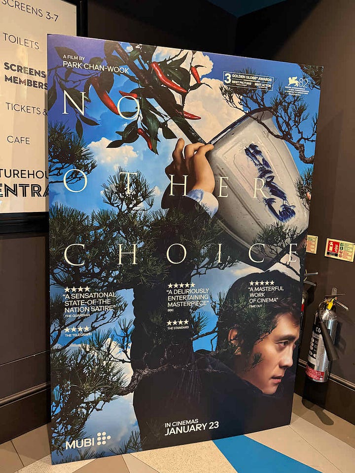 Picturehouse Central, promotional poster for Marty Supreme, Hamnet, No Other Choice