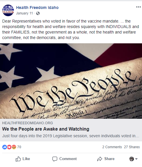 Health Freedom Idaho Health Freedom Idaho