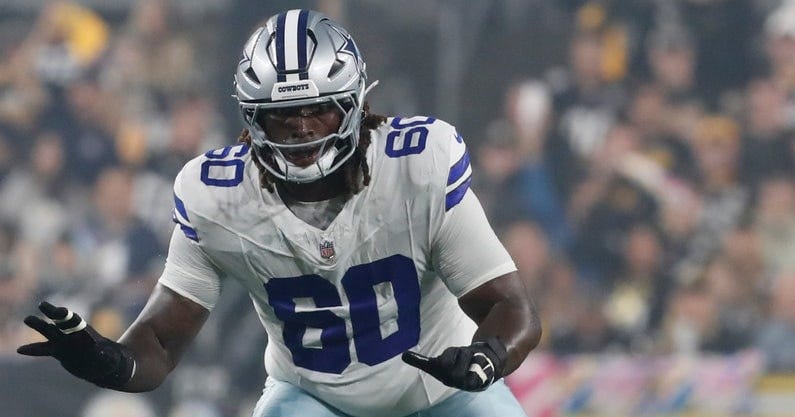 Tyler Guyton injury: Cowboys OL taken to locker room during SNF vs.  Steelers - On3