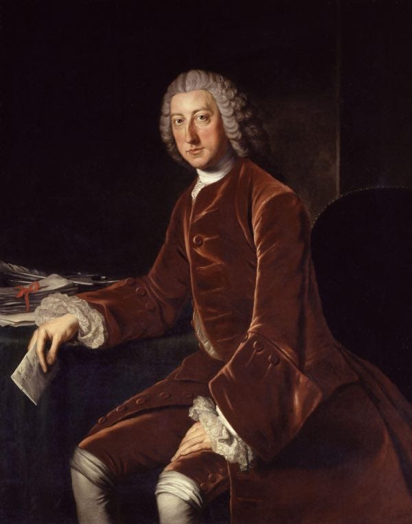 William Pitt, c1754, later First Earl of Chatham. William Pitt, c1754, later First Earl of Chatham.