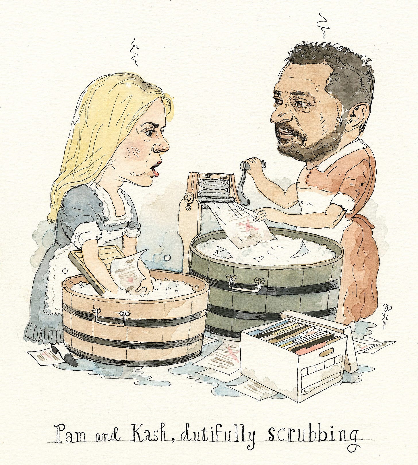 May be a doodle of text that says 'Pan and Kash. dutifully scrubbing'