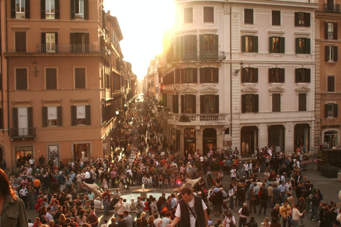 Free People Gathering during Sunset Stock Photo