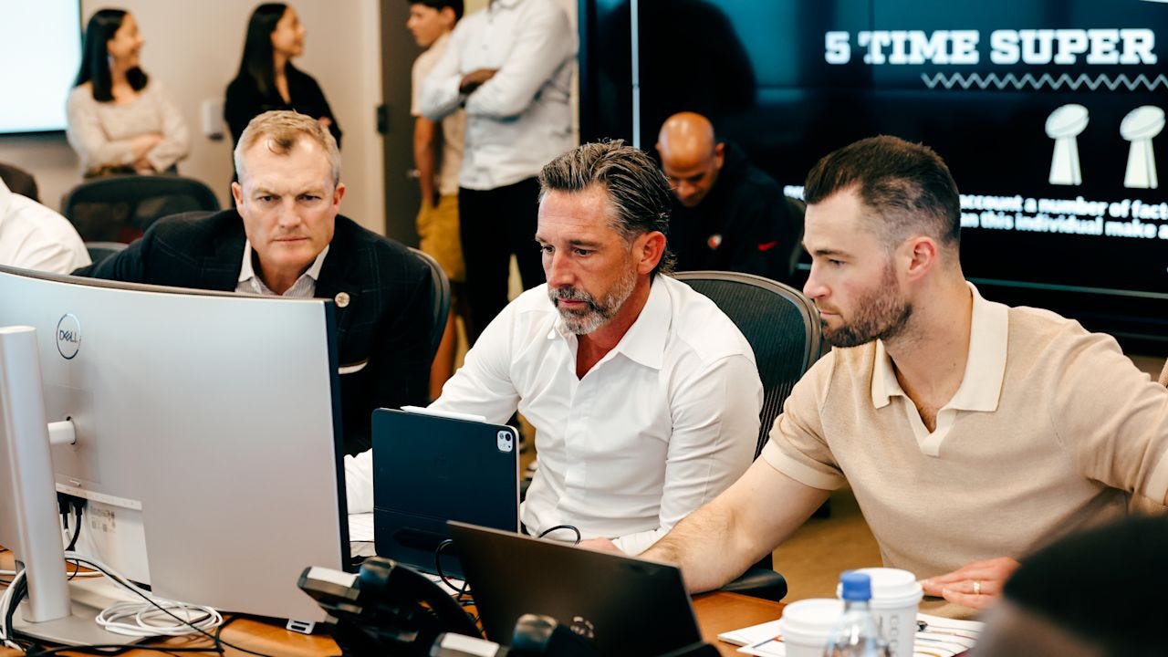 President of Football Operations/General Manager John Lynch, Head Coach Kyle Shanahan