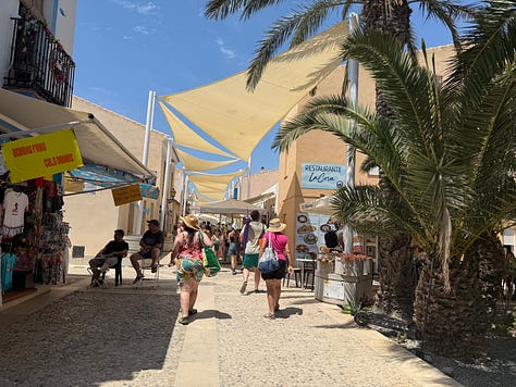 Known for its clear waters, beaches and historical significance as a former pirate refuge, Tabarca island is about 1.1 miles long. Mc Nelly and her husband exploring the island in July. (Mc Nelly Torres | Don't Forget My Voice)