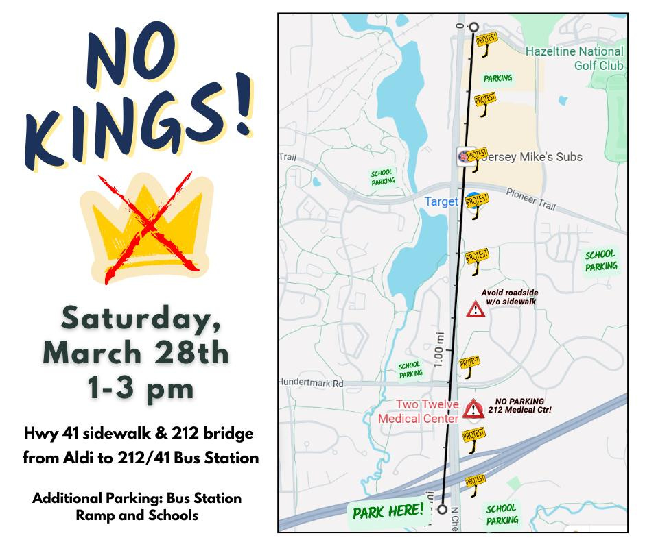 No Kings 3 Protest Map for Chaska, MN No Kings 3 Protest Map for Chaska, MN