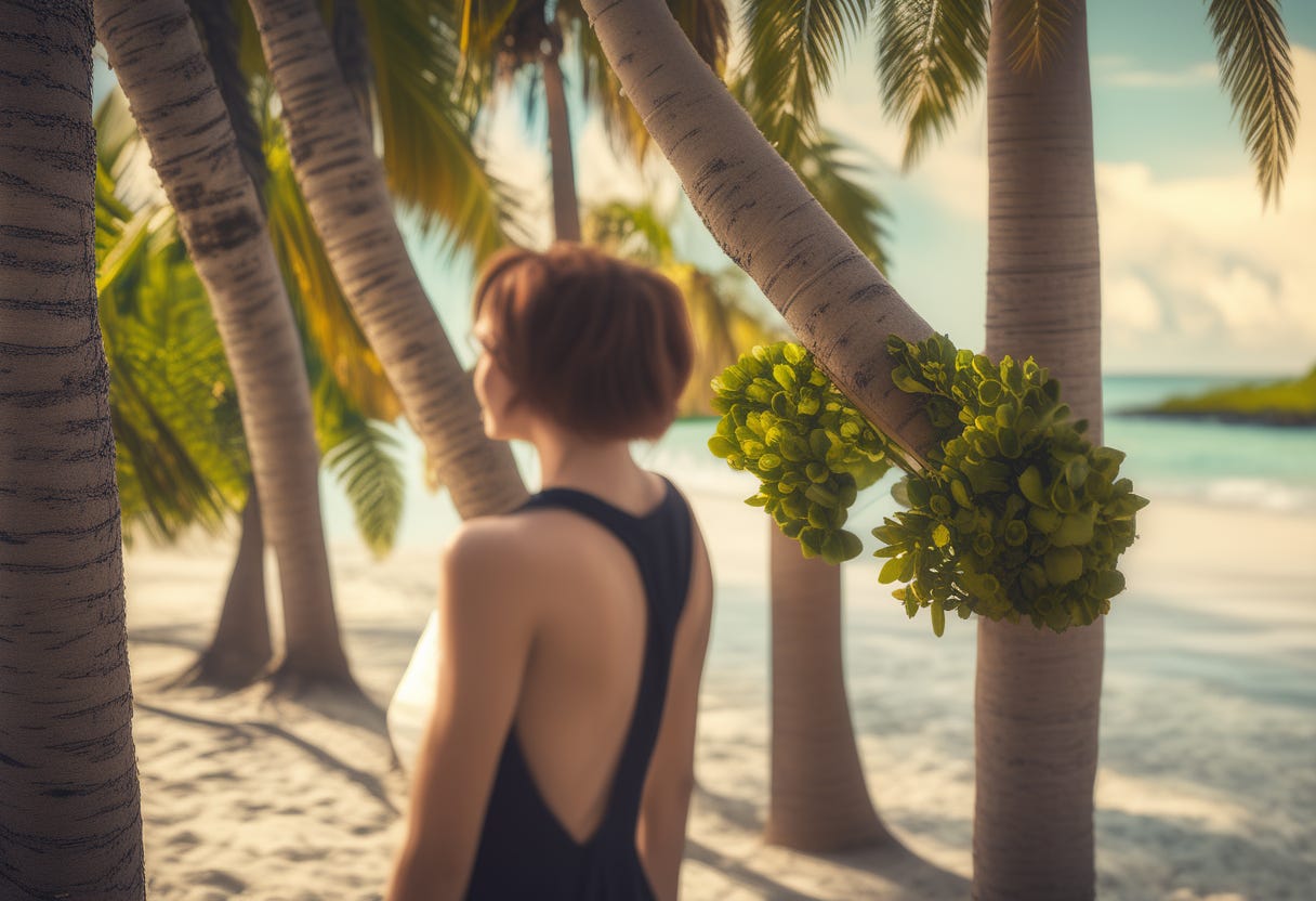 A mysterious woman in the Bahamas