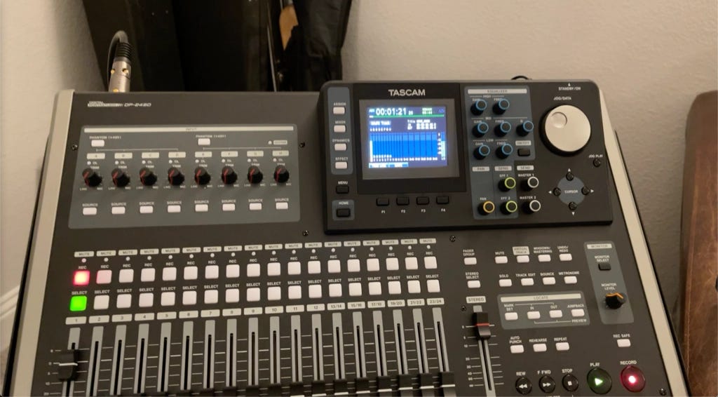 Tascam DP-24SD in Action! Tascam DP-24SD in Action!