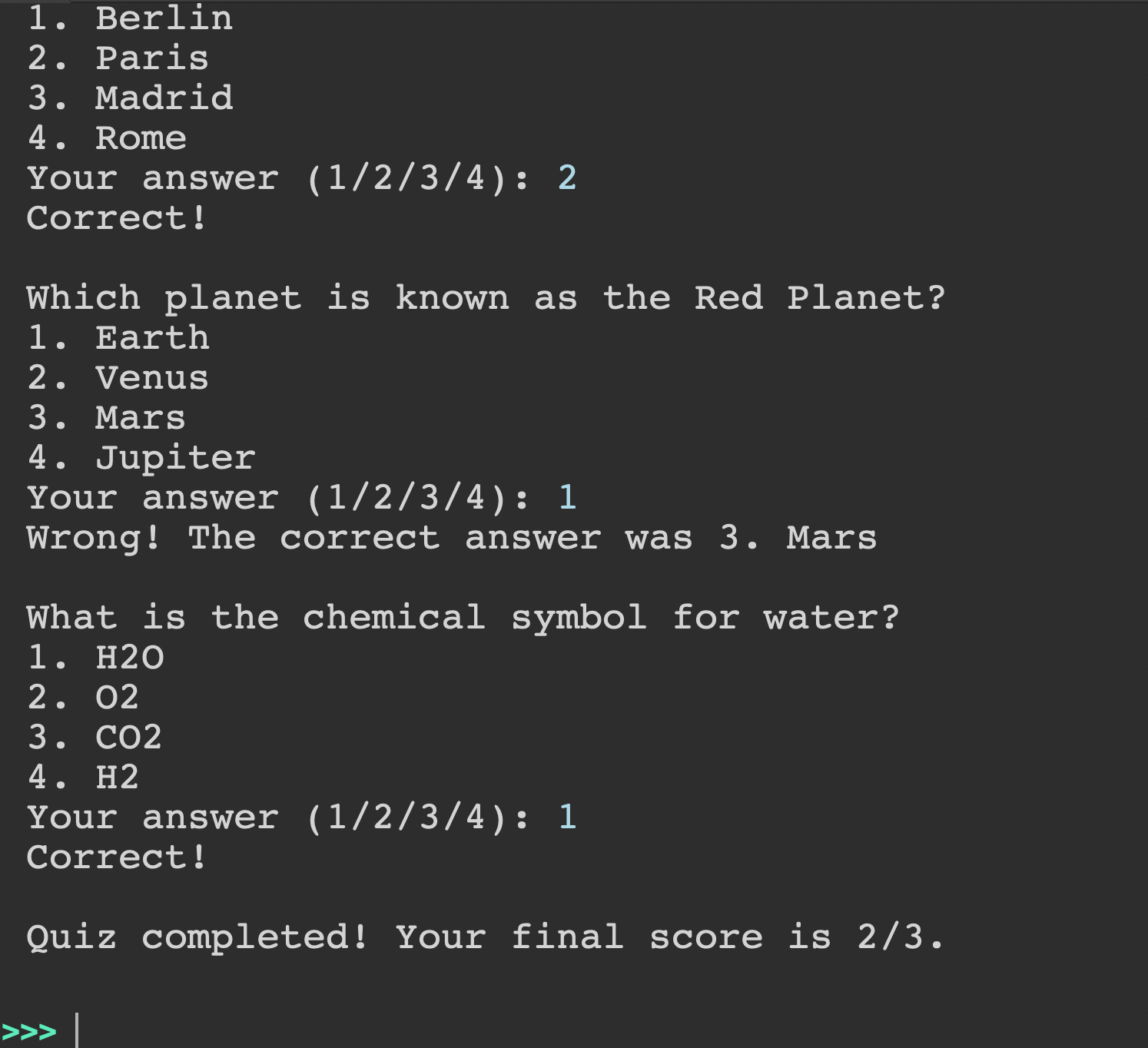 Build a simple quiz with Python - by Ardit Sulce