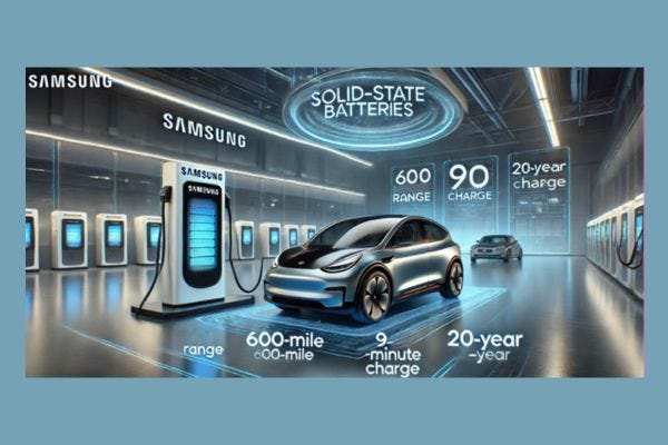 Samsung assembles battery that allows 965 Kms range in 9 minutes Samsung assembles battery that allows 965 Kms range in 9 minutes