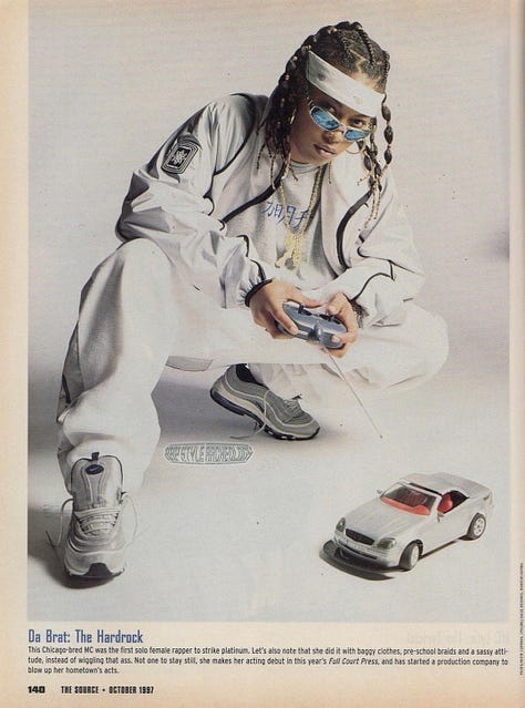 Scans from article "The Female MC Hall of Fame" from the October 1997 issue of The Source magazine. Scans by Rap Style Archeology