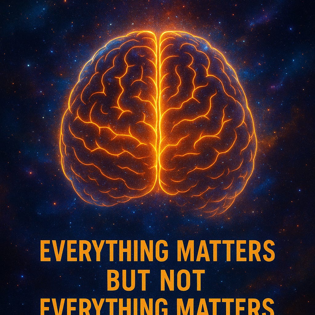 Everything Matters But Not Everything Matters To Everyone