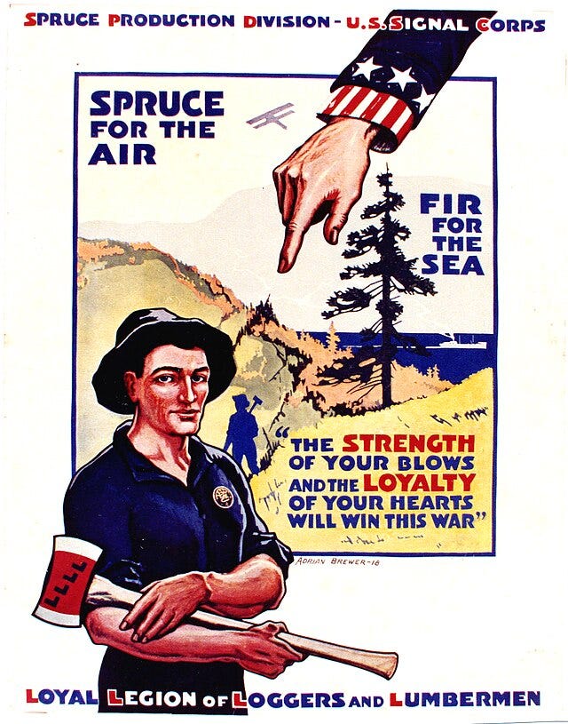 World War 1 USFS Pacific Northwest Region Poster