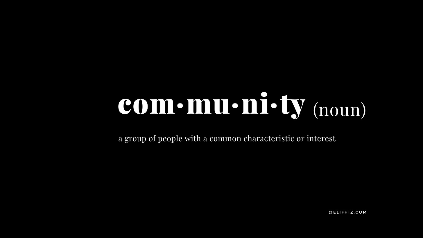 What does community mean? What does community mean?