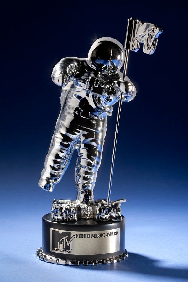 Award, Statue, MTV Video Music Awards, blank | National Air and Space Museum