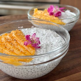 Coconut Chia Pudding with Mango