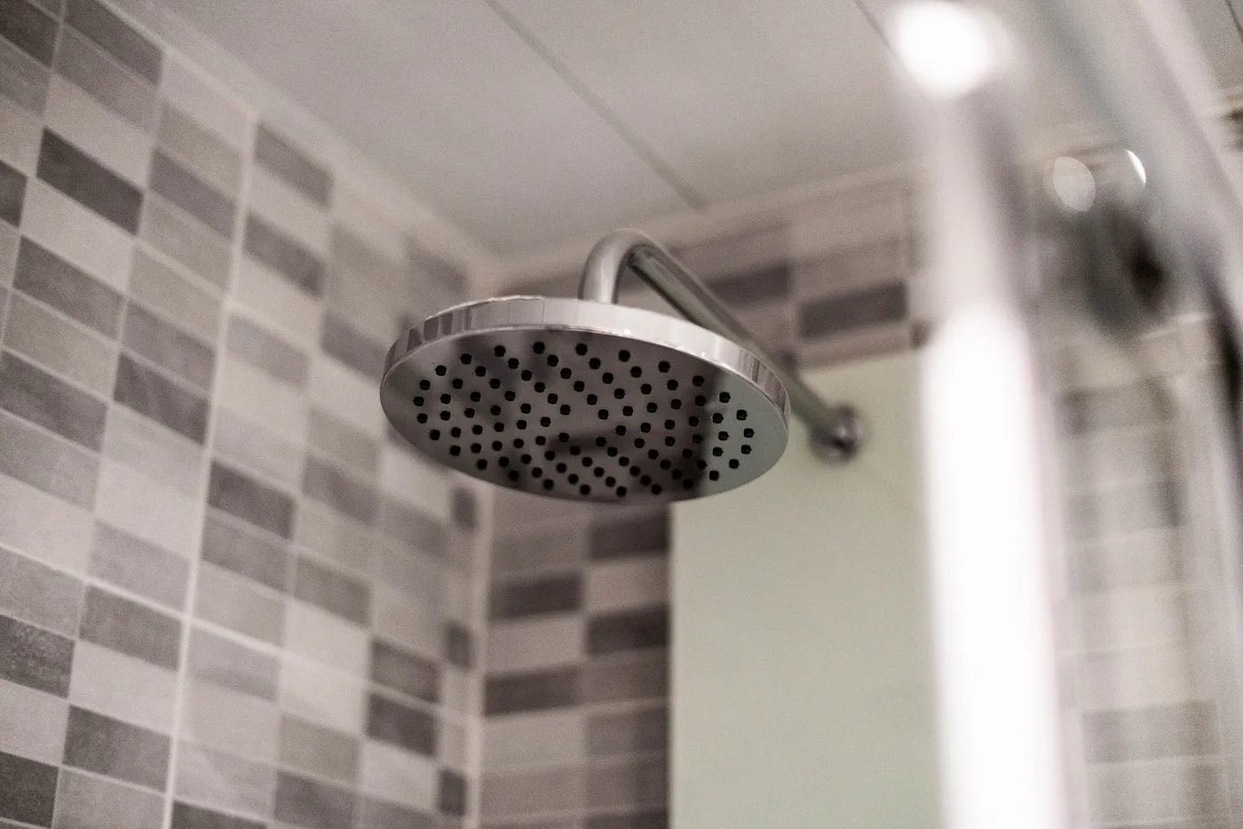 A gym shower head