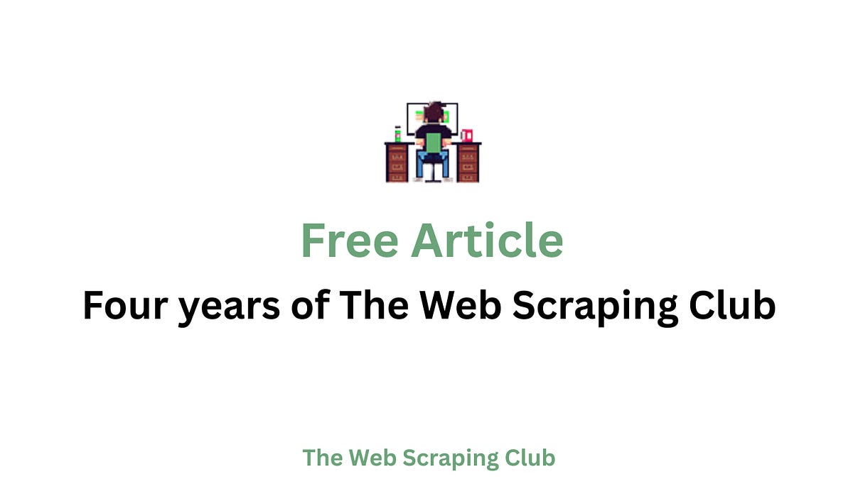 Four years of The Web Scraping Club
