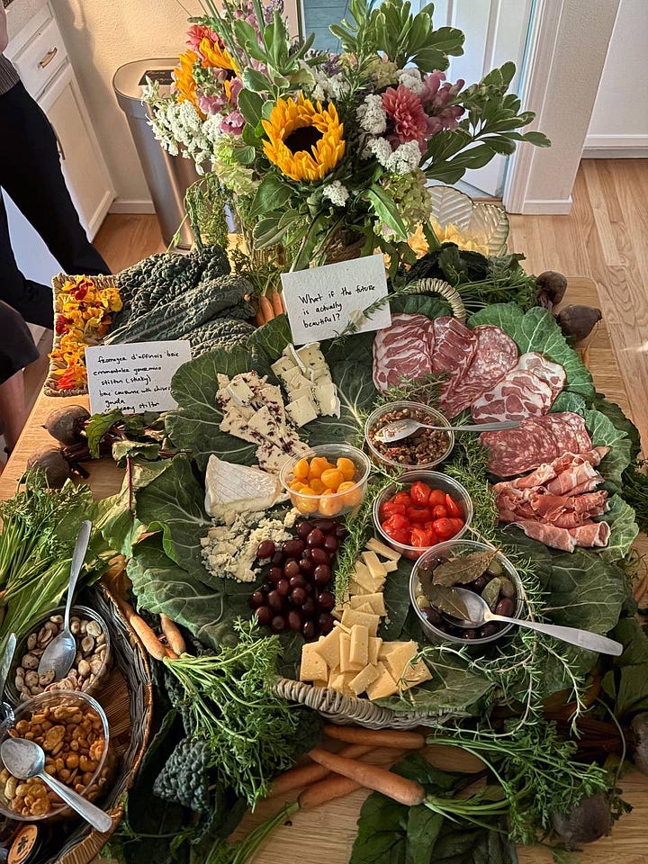Cozy, intentional, home-cooked, family dinners