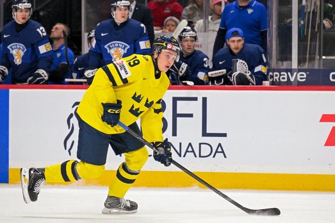 William Hakansson in a game with Sweden.