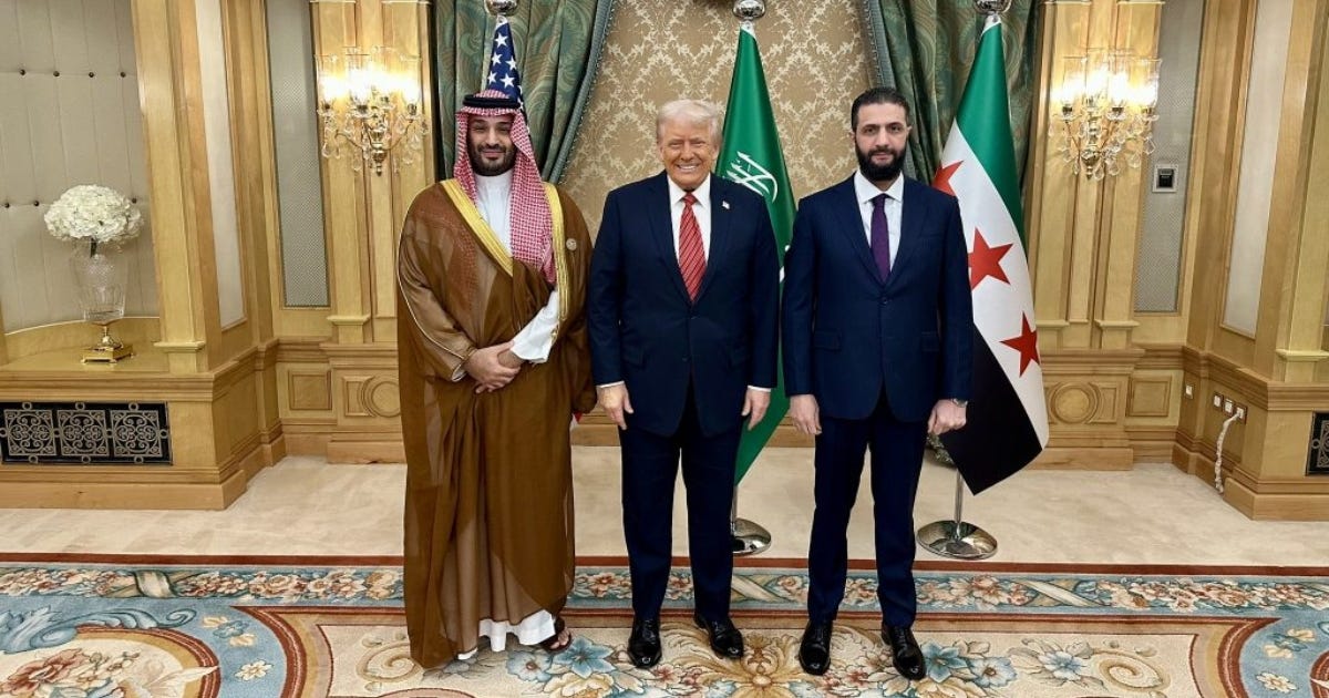 BIZARRE: Trump Meets with Syria’s Al-Qaeda Leader-Turned President, Then Praises His “Strong Past”