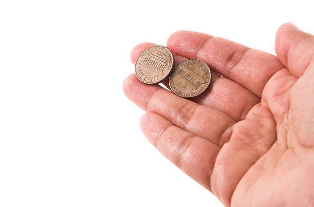 Concept My Two Cents Worth Stock Photo - Download Image Now - Coin, Two  Objects, Cent Sign - iStock