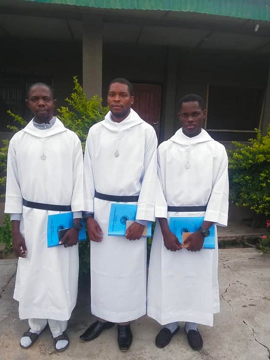 2020 novices at Eruku Monastery. Credit: Eruku Monastery/Facebook.