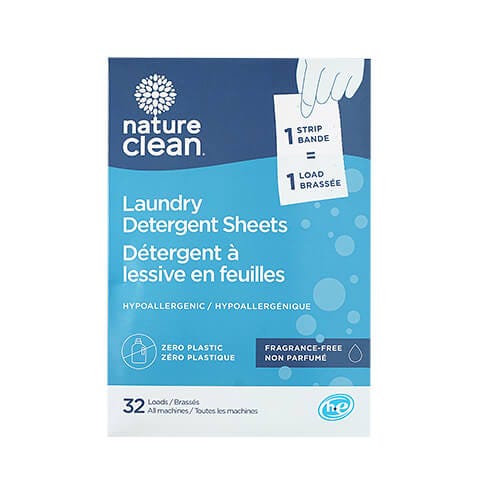 Nature Clean laundry sheets blue package. Nature Clean laundry sheets blue package.