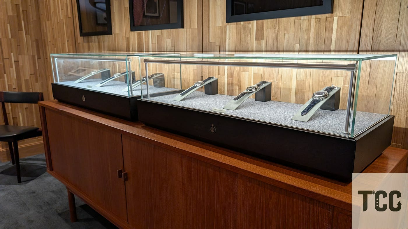 And of course, more timepieces on display–it wouldn’t be a showroom without them. Photo: Andrew P. Rowan
